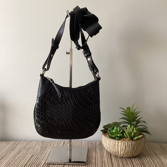 Cole Haan Black Woven Crossbody Bag - Picture 3 of 7